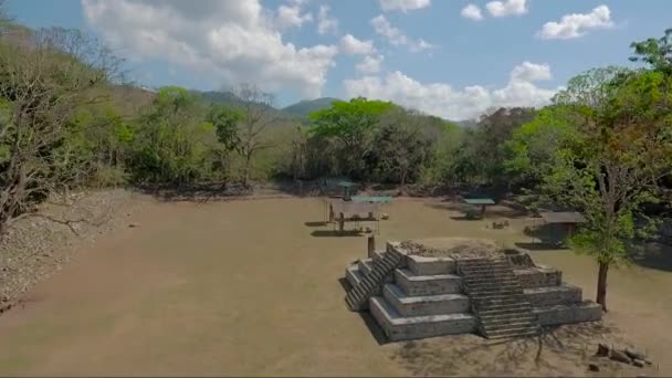 Vzduch Nad Ztraceným Městem Miradero Guatemale — Stock video