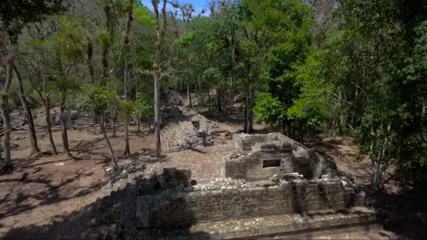 Luftaufnahme Über Der Verlorenen Stadt Miradero Guatemala — Stockvideo