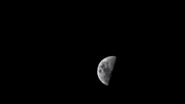 Luna Che Sorge Dallo Spazio — Video Stock