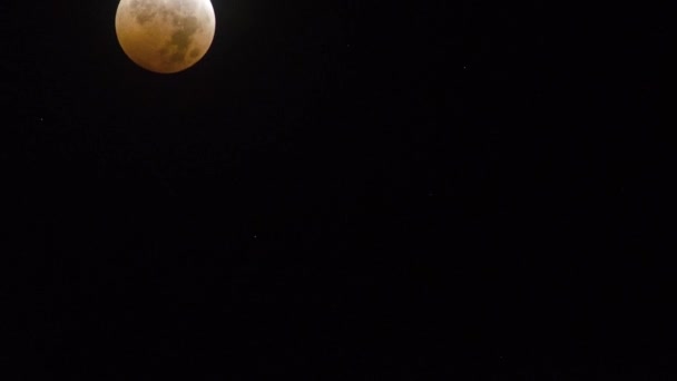 Tiempo Caducidad Luna Otro Lado Cielo Oscuro — Vídeos de Stock