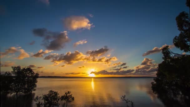 Time Lapse Sunset Dusk Lake Warwick Queensland Australia — Stock Video