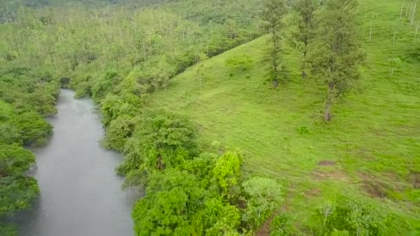Une Antenne Dessus Rivière Semuc Champey Guatemala — Video
