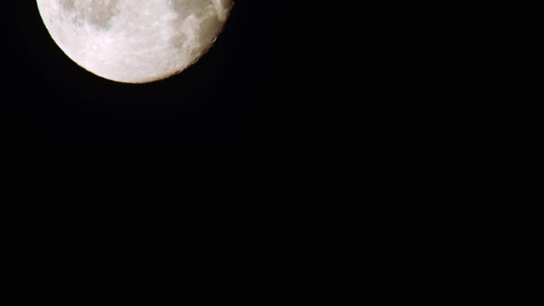 Hermoso Escenario Luna Llena Esta Época Astronómica Caída Tiro Tiro — Vídeos de Stock