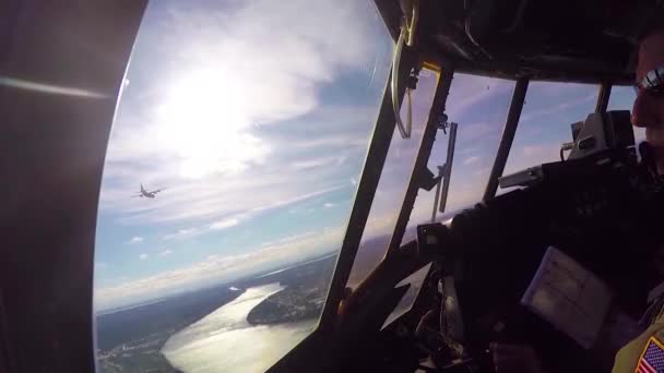 Pov Prise 135 Stratotanker Survolant Buffalo New York — Video