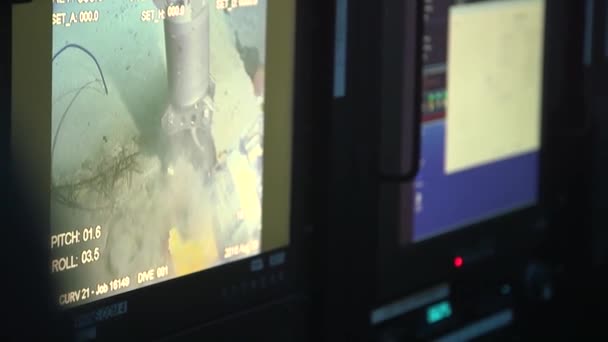Śledczy Ntsb Badają Wrak Faro Który Zatonął Podczas Huraganu Joaquin — Wideo stockowe