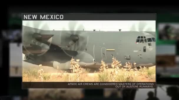 Imágenes Bien Producidas Avión Tripulado Atacando Terroristas Suelo Medio Oriente — Vídeo de stock