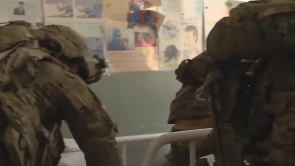 Children Patients Injured Terrorist Bombing Hospital Afghanistan — Stock Video