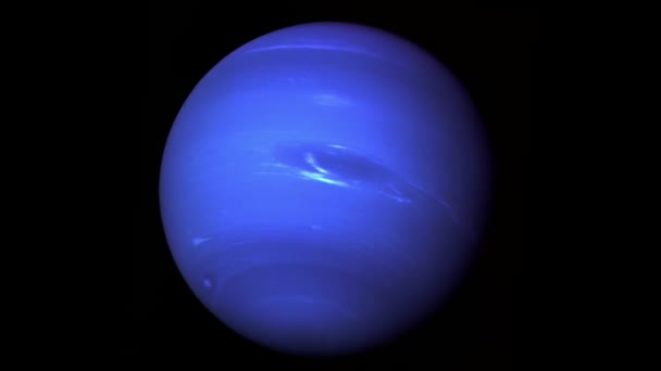 Strzał Planety Neptun Nasa Voyager — Wideo stockowe
