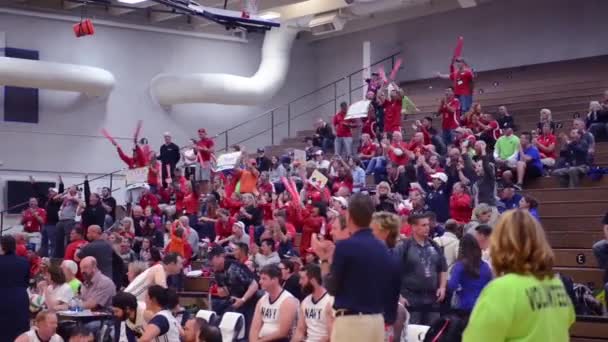 Marines Play Navy Game Seated Volleyball — Stock Video