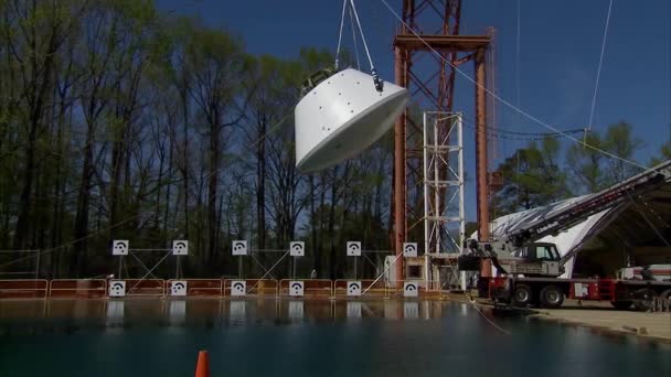 Nave Espacial Reingreso Nasa Orion Lanzada Desde Una Altura Probada — Vídeos de Stock