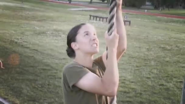 Women Men Basic Training Marine Corps Corps Center — Vídeos de Stock