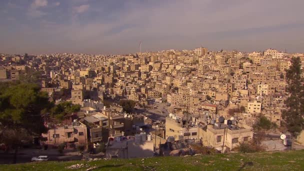 Создание Снимков Аммана Иордания — стоковое видео
