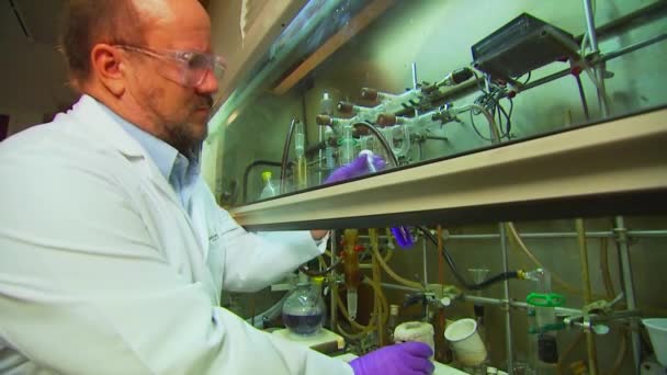Researchers Conduct Experiments Pacific Northwest National Laboratory Generic Lab Environment — Stock Video