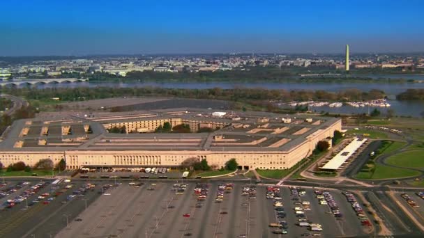 Aerial Pentagon Washington — Stock Video