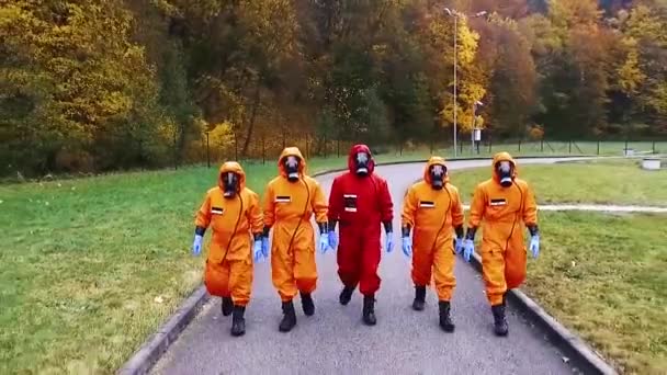 Группа Нато Химическому Оружию Готовится Химической Биологической Атаке — стоковое видео