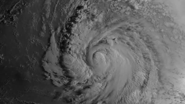 Mapa Meteorológico Sigue Huracán Danielle — Vídeo de stock