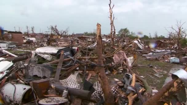 Oklahoma National Guard Voeren Zoeken Redden Verwoestende Tornado Moore — Stockvideo