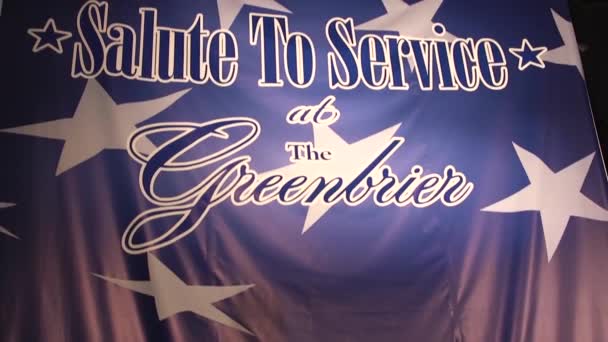 2018 미국의 도널드 트럼프 대통령 Greenbrier Salute Service Dinner — 비디오