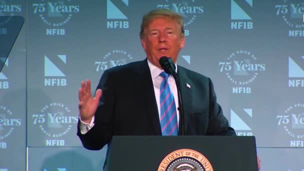 2018 Usa President Donald Trump Säger Att Han Inte Vill — Stockvideo