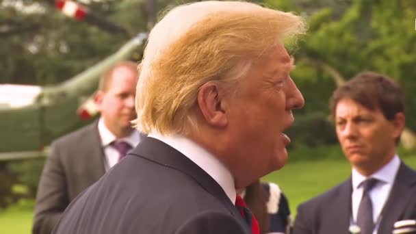 2018 Usa President Donald Trump Talar Nfl Spelare Som Inte — Stockvideo