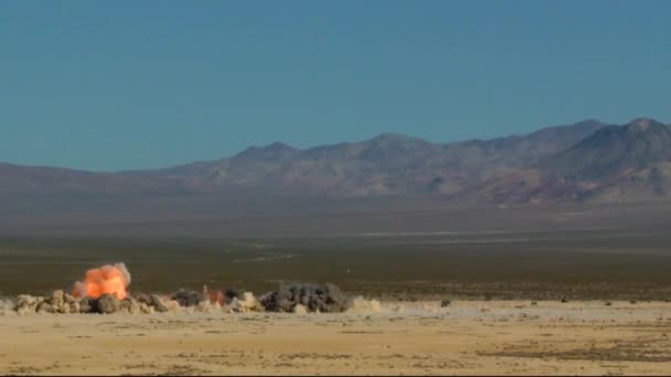 2018 Nellis Hava Kuvvetleri Üssü Nevada Çölüne 250 Kiloluk Lazer — Stok video