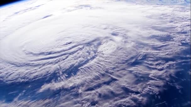 2018年 来自Nasa空间站的飓风弗洛伦斯逼近北美海岸的镜头 — 图库视频影像