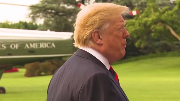 2018 Usa President Donald Trump Talar Sin Förmåga Att Benåda — Stockvideo