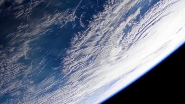 2018 Strzały Stacji Kosmicznej Nasa Huraganu Florencja Zbliża Się Wybrzeża — Wideo stockowe
