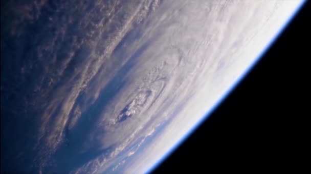2018 Záběry Vesmírné Stanice Nasa Hurikánu Florencie Blížící Pobřeží Severní — Stock video
