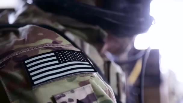 2018 Żołnierze Armii Stanów Zjednoczonych Iii Pułkiem Konwoju Prowadzą Operacje — Wideo stockowe