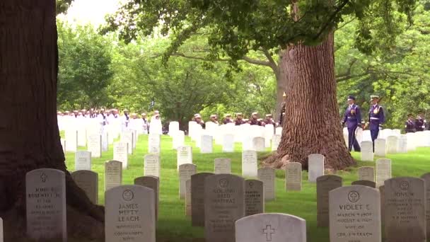 2018 Miembros Las Cinco Ramas Las Fuerzas Armadas Los Estados — Vídeo de stock