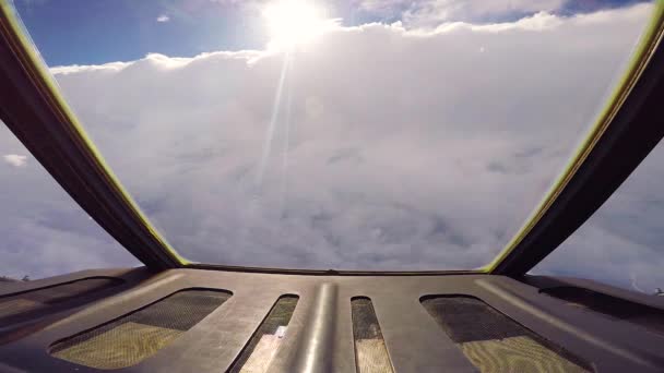 2018 Cacciatori Uragani Quarto Squadrone Combattimento Vola Attraverso Gli Occhi — Video Stock