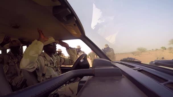 Amerikanska Styrkor Utbildar Poliser Och Armétrupper Från Västafrika Niger Burkina — Stockvideo