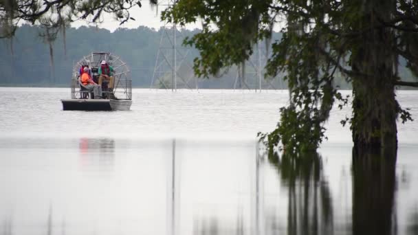 2018 Huragan Florencja Uderza Conway Karolina Południowa Powodując Rozległe Powodzie — Wideo stockowe