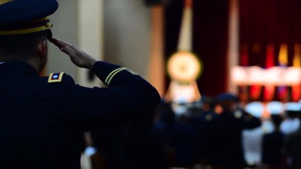 2018 Cerimônia Repatriamento Para Heróis Guerra Coreia Funeral Militar Completo — Vídeo de Stock