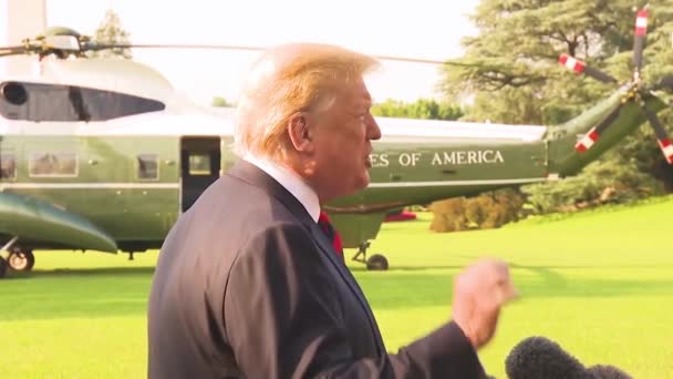 2018 Presidente Los Estados Unidos Donald Trump Critica Duramente Nafta — Vídeos de Stock