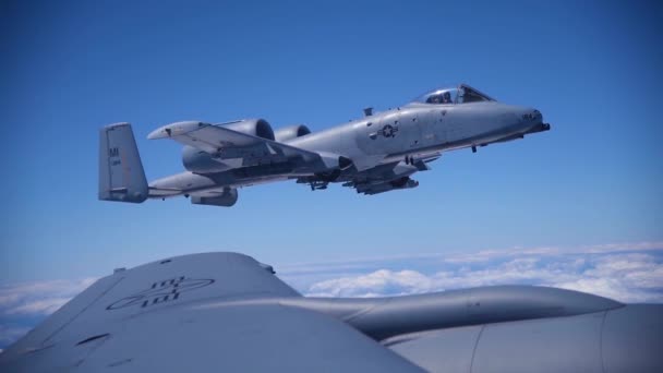 2018年 10和F 16正在飞行 空对空飞行 — 图库视频影像