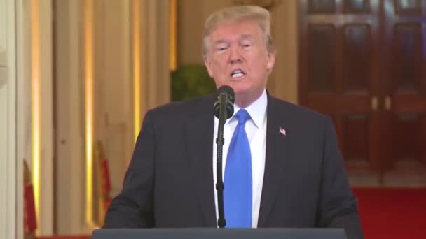 2018 Presidente Donald Trump Anuncia Brett Kavanaugh Como Candidato Corte — Vídeo de stock