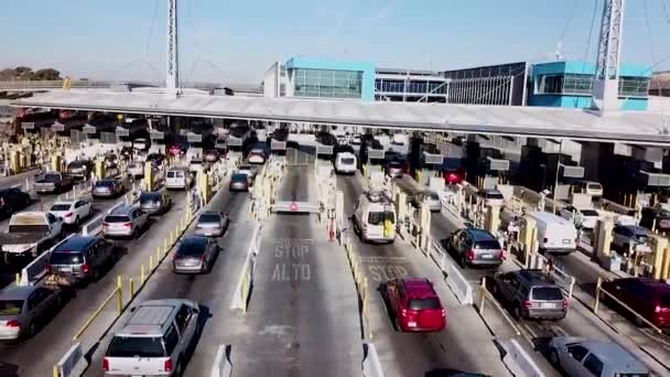 2018 Stoupání Vzduchu Nad San Ysidro Tijuana Mexiko Hraniční Přechod — Stock video