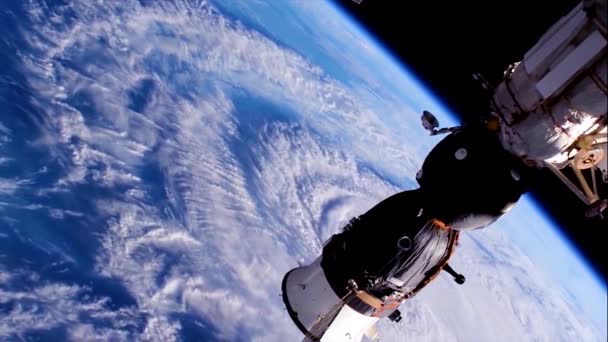 2018 Tiros Estação Espacial Nasa Furacão Florença Aproximando Costa América — Vídeo de Stock
