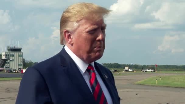 Präsident Trump Spricht Über Grönland 2019 — Stockvideo