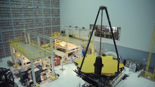 Roll Della Costruzione Del James Webb Telescope 2016 — Video Stock