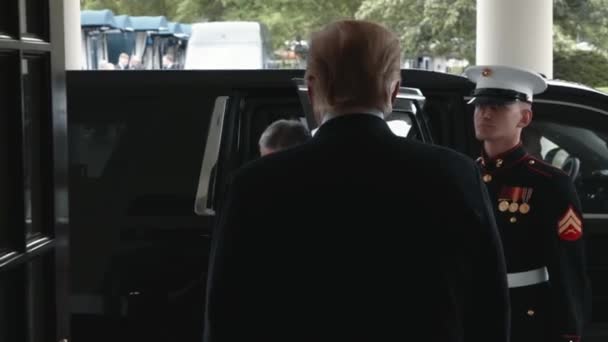 Presidente Trump Ospita Primo Ministro Ungherese 2019 — Video Stock