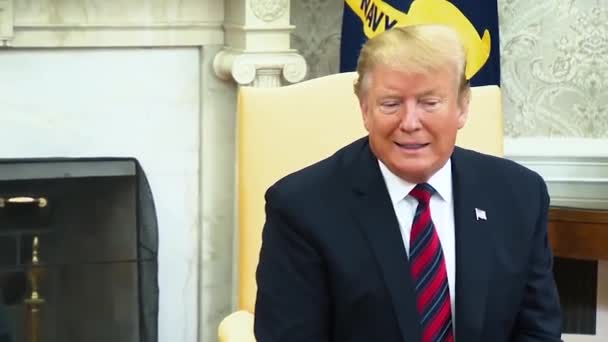 Presidente Trump Dice Che Putin Sapeva Che Non Era Collusione — Video Stock