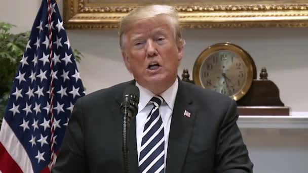 Presidente Trump Dice Que Mayor Laguna Para Los Inmigrantes Ilegales — Vídeos de Stock