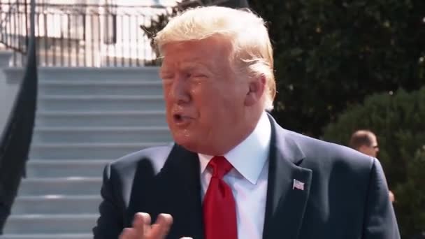 President Trump Spreekt Hervorming Wapenbeheersing 2019 — Stockvideo