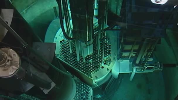 Núcleo Reator Nuclear Resfriado — Vídeo de Stock