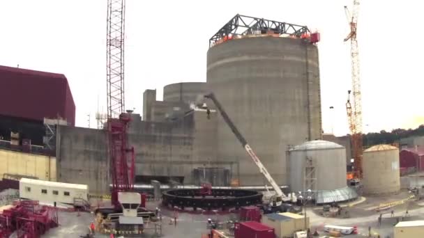 Caducidade Temporal Uma Central Nuclear Ser Construída Sequoyah Tennessee — Vídeo de Stock