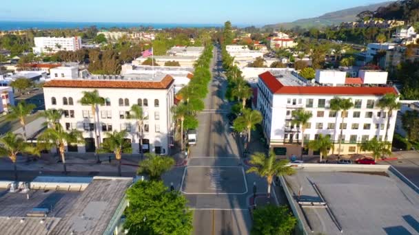 2020 Udara Jalan Jalan Ventura California Kosong Karena Semua Bisnis — Stok Video
