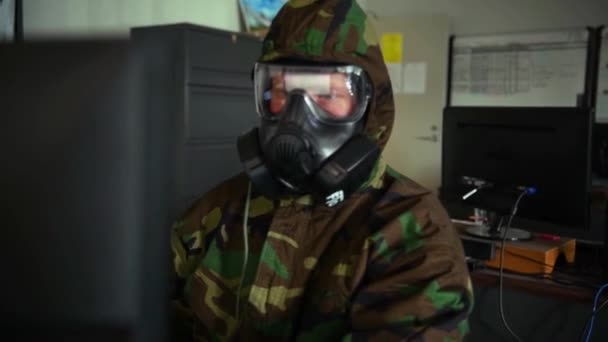 2020 Corpo Fuzileiros Navais Dos Eua Realiza Treinamento Defesa Química — Vídeo de Stock